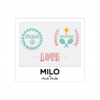 Магнит Milo Milk Peace Love  Tennis